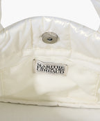 CLASSIC LOGO MATT METALLIC PADDING BAG ivory