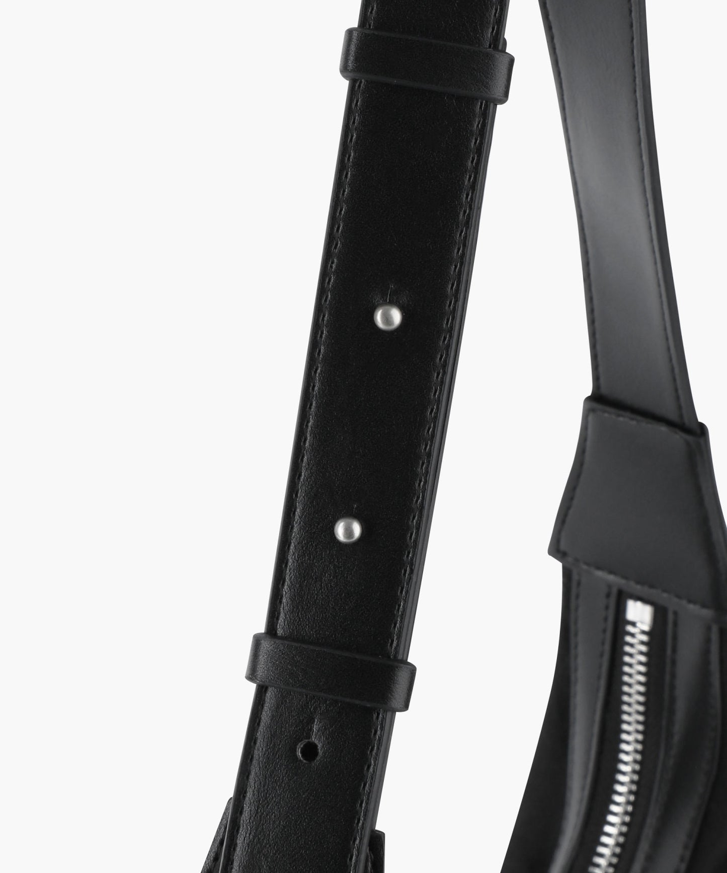 CLASSIC LOGO ROUND SUEDE SHOULDER BAG black