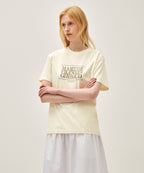 CLASSIC LOGO TEE cream