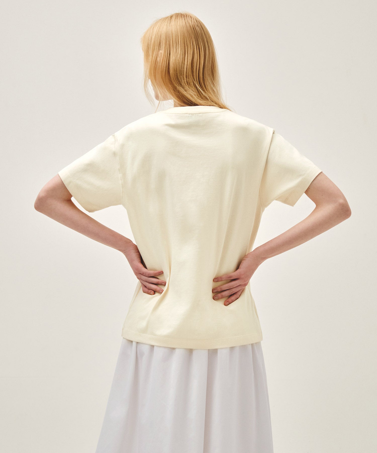 CLASSIC LOGO TEE cream