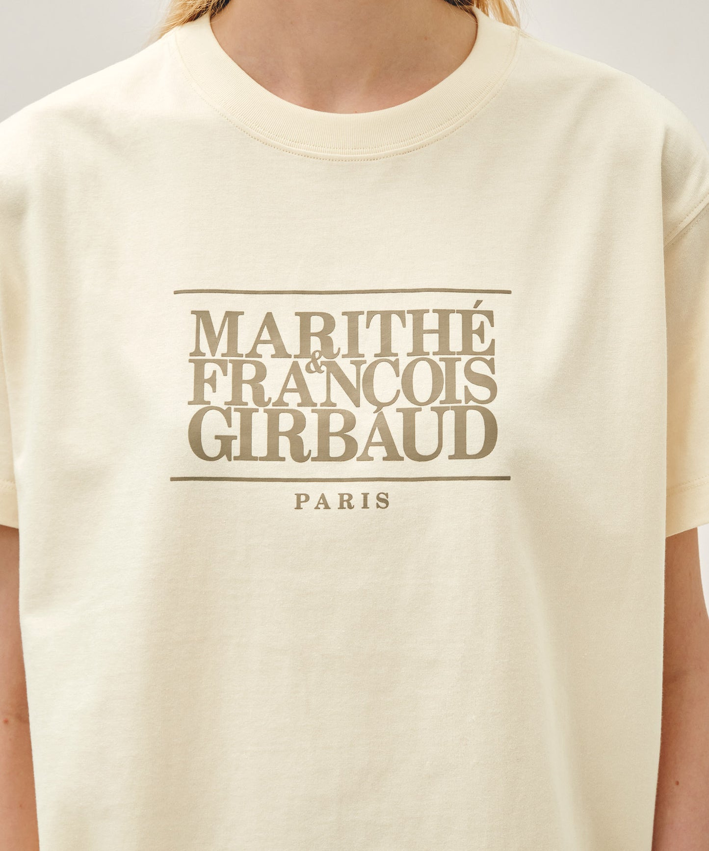 CLASSIC LOGO TEE cream