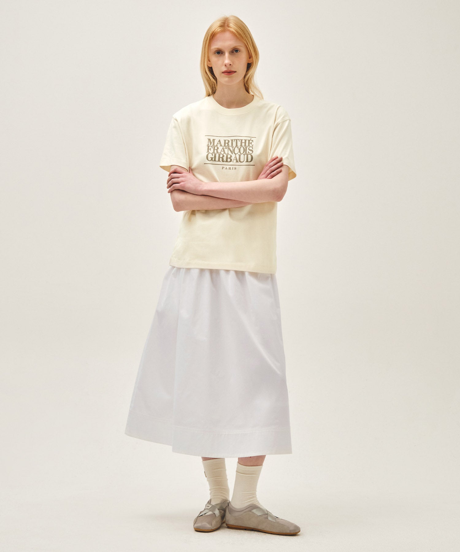 CLASSIC LOGO TEE cream