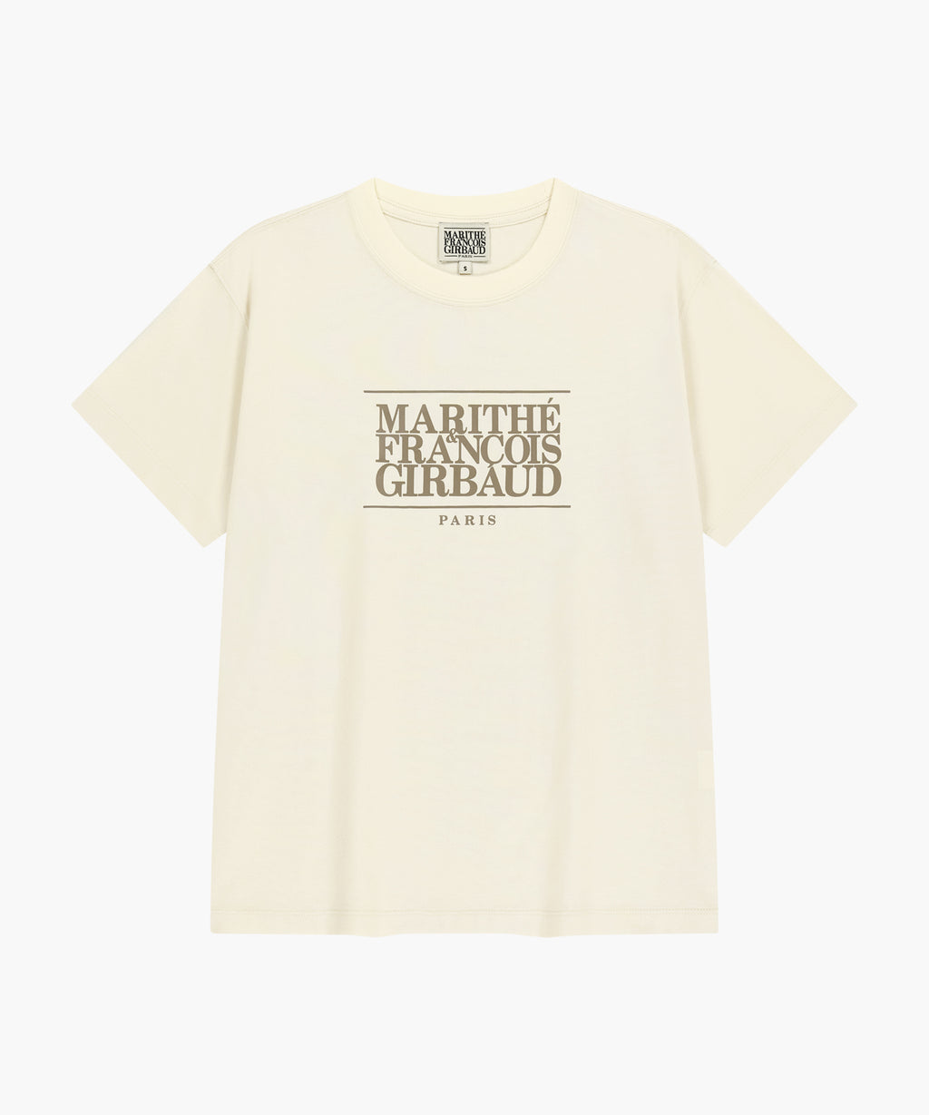 CLASSIC LOGO TEE cream