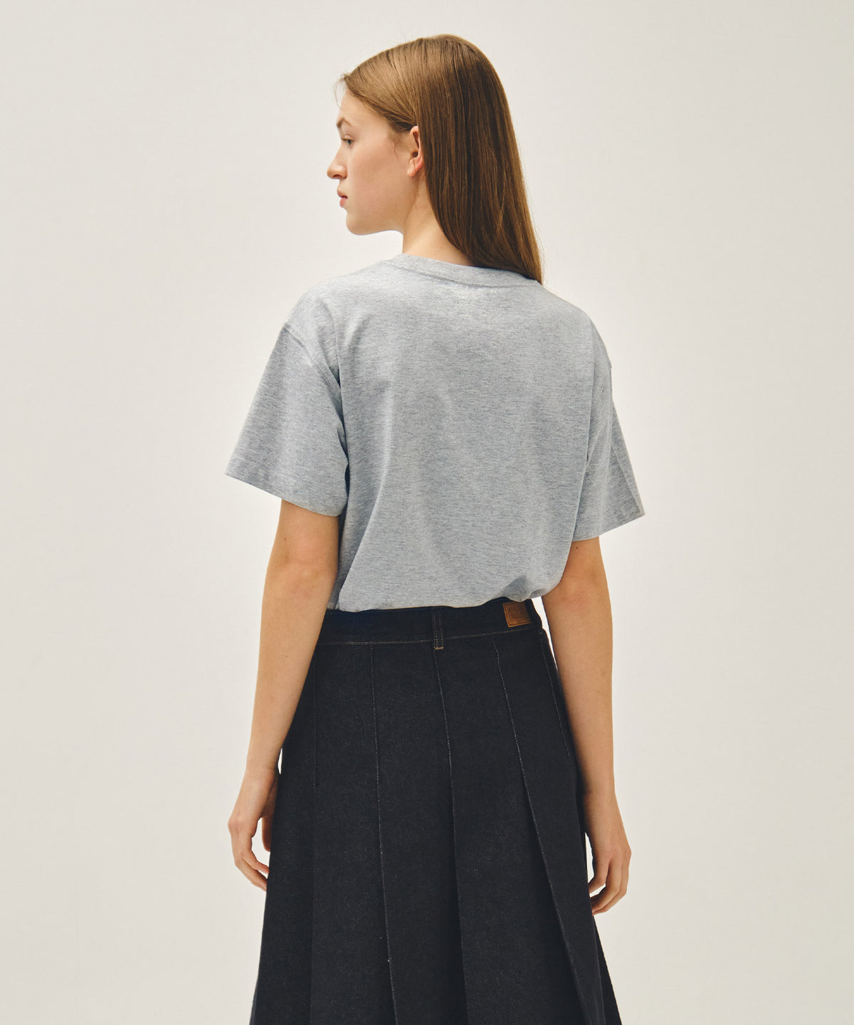 CLASSIC LOGO TEE heather gray