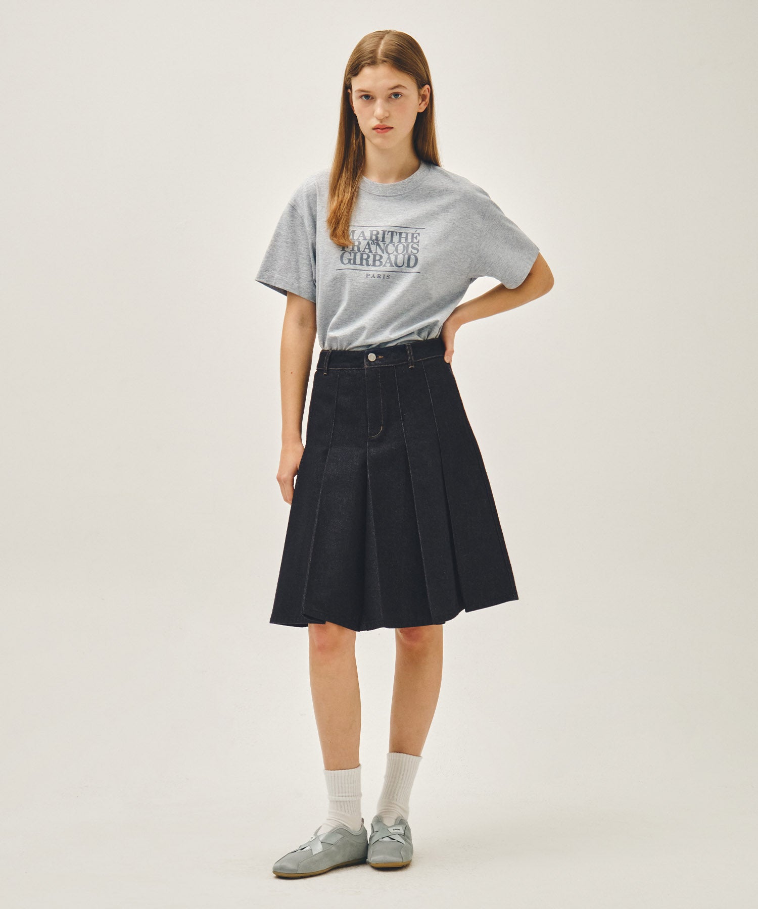 CLASSIC LOGO TEE heather gray