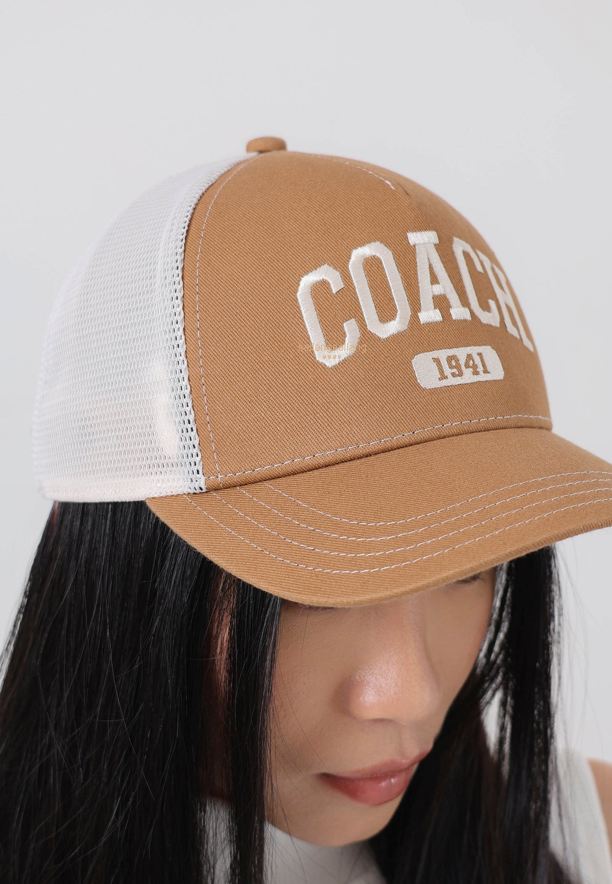 Coach 1941 Embroidered Trucker Hat Light Saddle XS/S