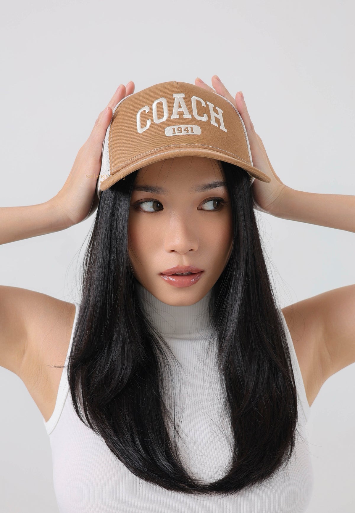 Coach 1941 Embroidered Trucker Hat Light Saddle XS/S