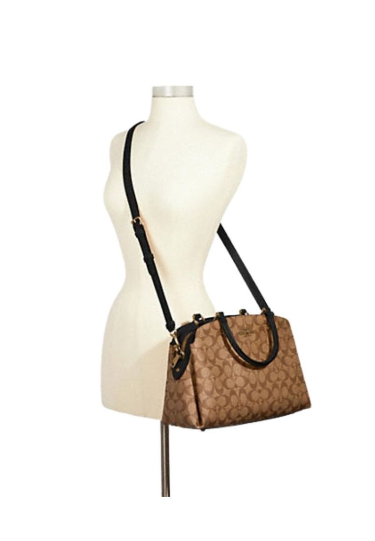 Lillie Carryall In Signature Canvas gold khaki black