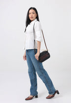 Mini Jamie Camera Bag With Stripe Black Saddle