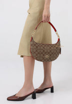 Payton Hobo In Signature Canvas Electric Red
