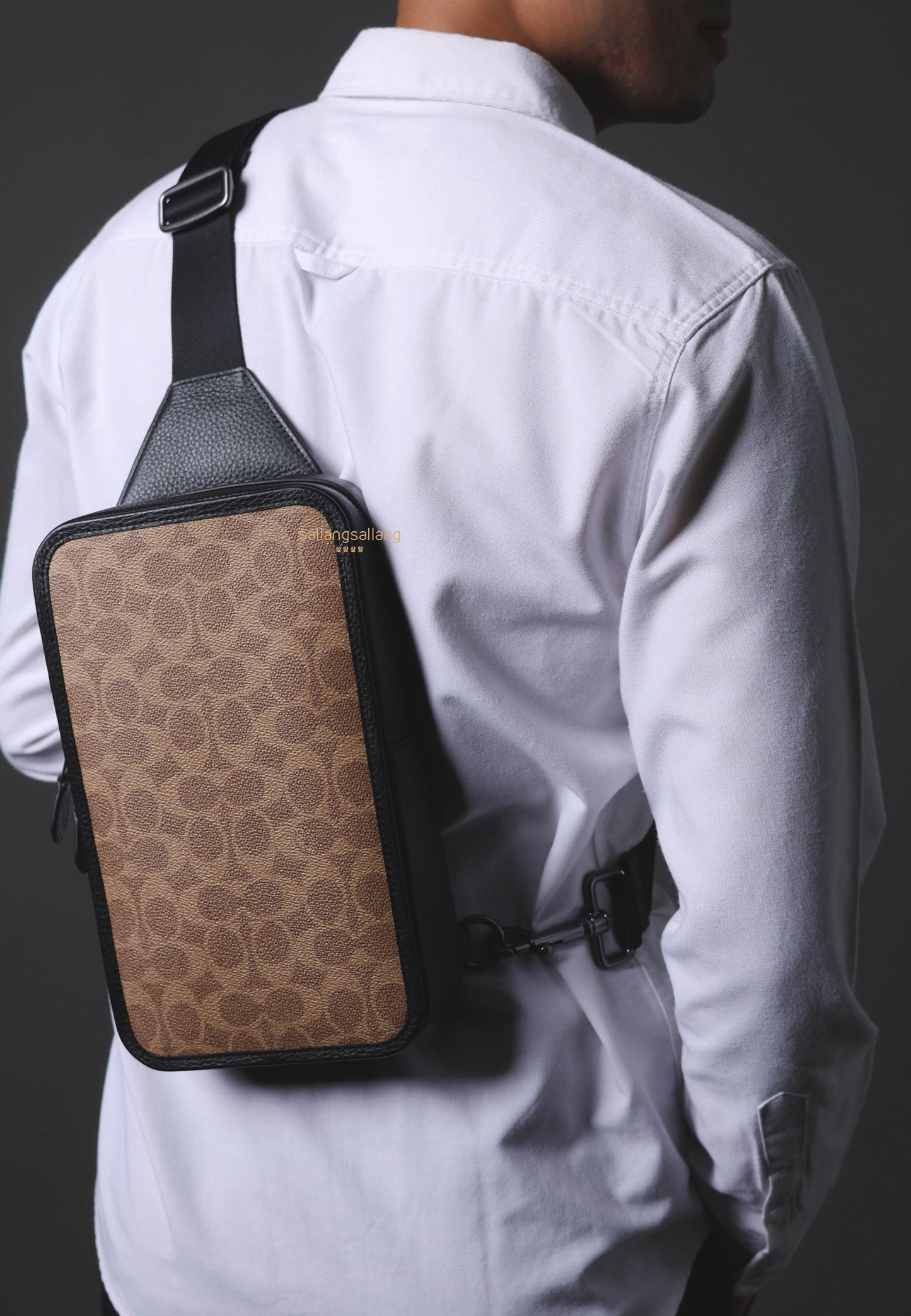 Sullivan Pack In Signature Canvas QB Tan Black