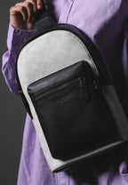 West Pack In Signature Canvas Gunmetal Chalk Black