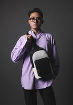 West Pack In Signature Canvas Gunmetal Chalk Black