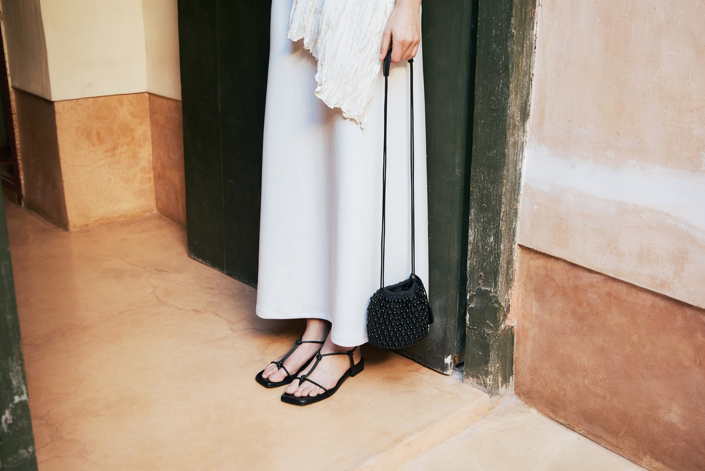 CORDA SANDAL soft black