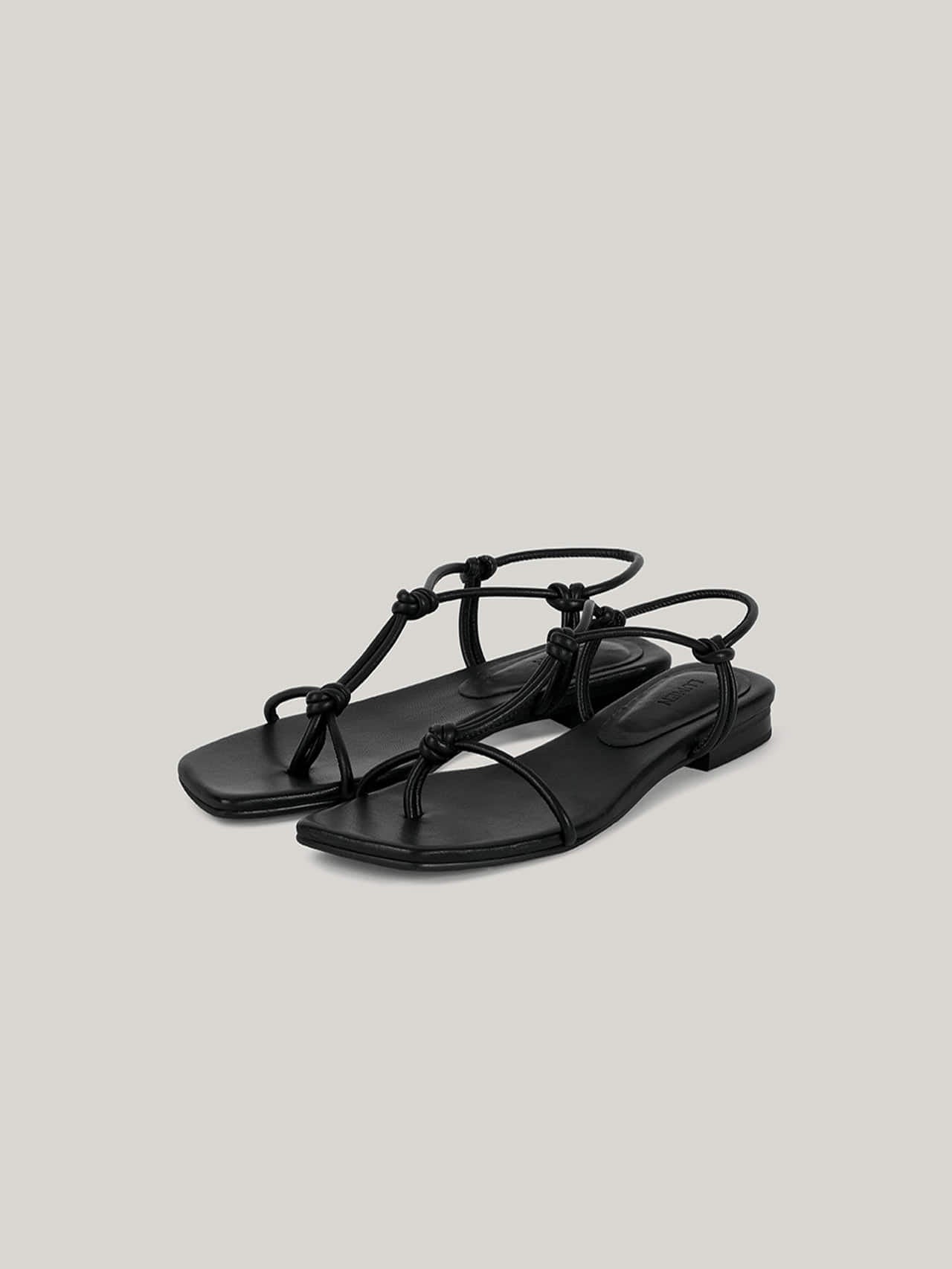 CORDA SANDAL soft black