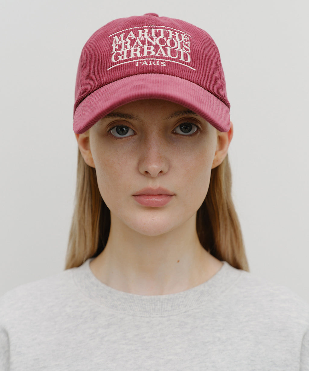 CORDUROY CLASSIC LOGO CAP burgundy
