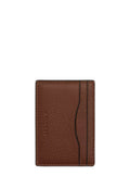 Card Case With Money Clip Gunmetal Saddle