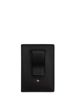 Card Case With Money Clip In Signature Canvas Charcoal Black