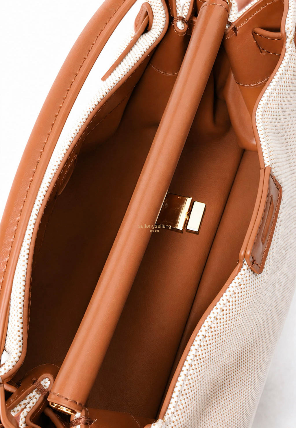 Carmen Top Handle Bag - Brown Canvas