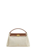 Carmen Top Handle Bag - Brown Canvas