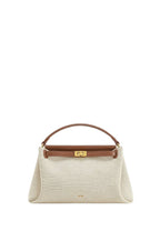 Carmen Top Handle Bag - Brown Canvas