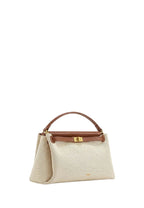 Carmen Top Handle Bag - Brown Canvas