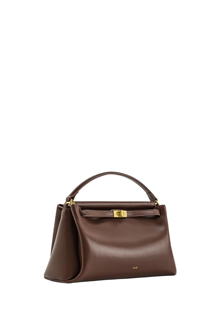 Carmen Top Handle Bag - Reddish Brown