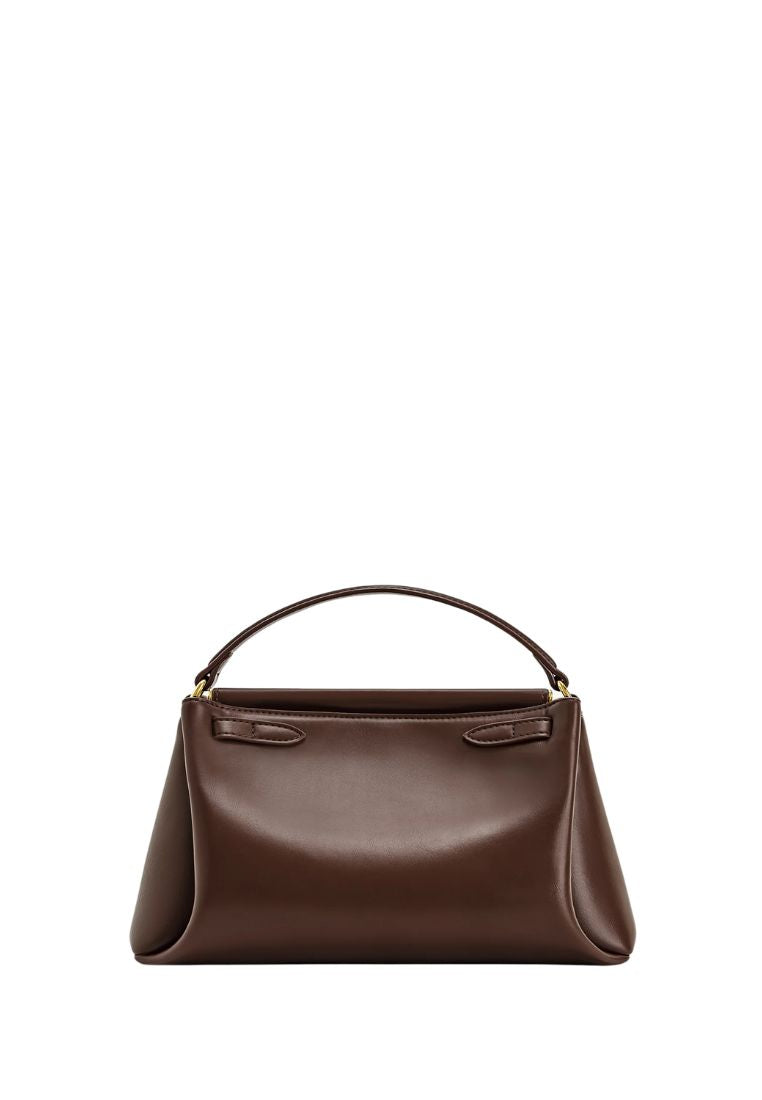 Carmen Top Handle Bag - Reddish Brown