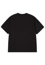Cartoon Chinchilla Short Sleeve T-Shirt Black