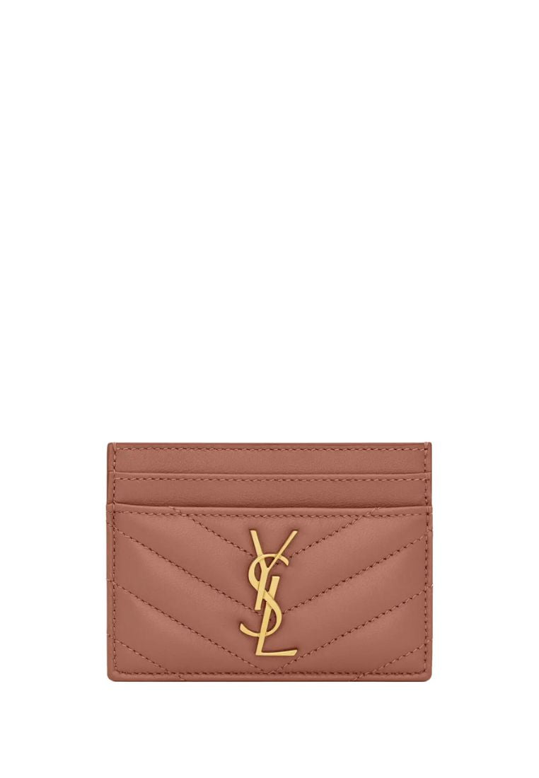 Cassandre Matelasse Lambskin Card Case Barely Pink