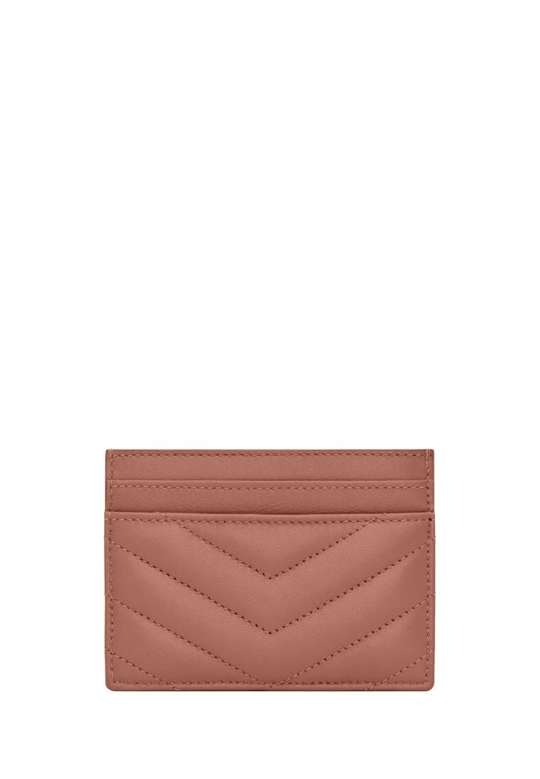 Cassandre Matelasse Lambskin Card Case Barely Pink