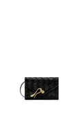 Celeste Woven Textured Envelope Wallet - Black