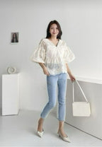 Chrysanthemum Mini Rassel Blouse