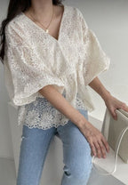 Chrysanthemum Mini Rassel Blouse