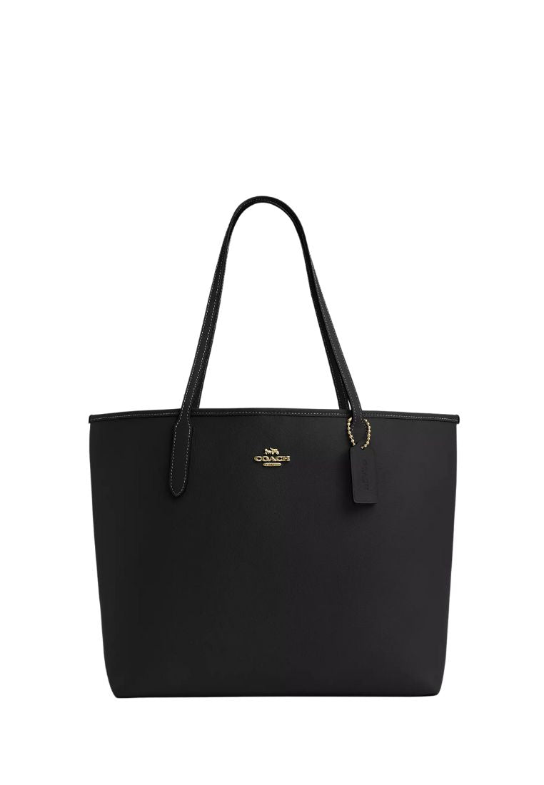 City Tote Bag Gold Black