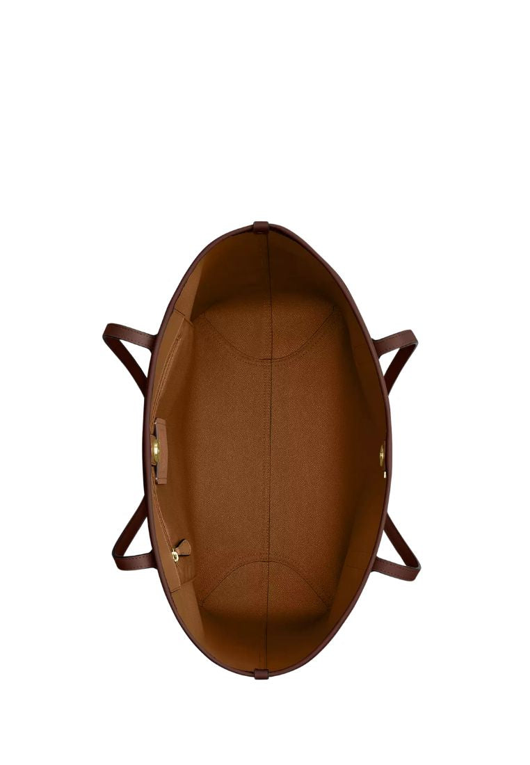City Tote Bag In Signature Canvas Gold Tan Brown