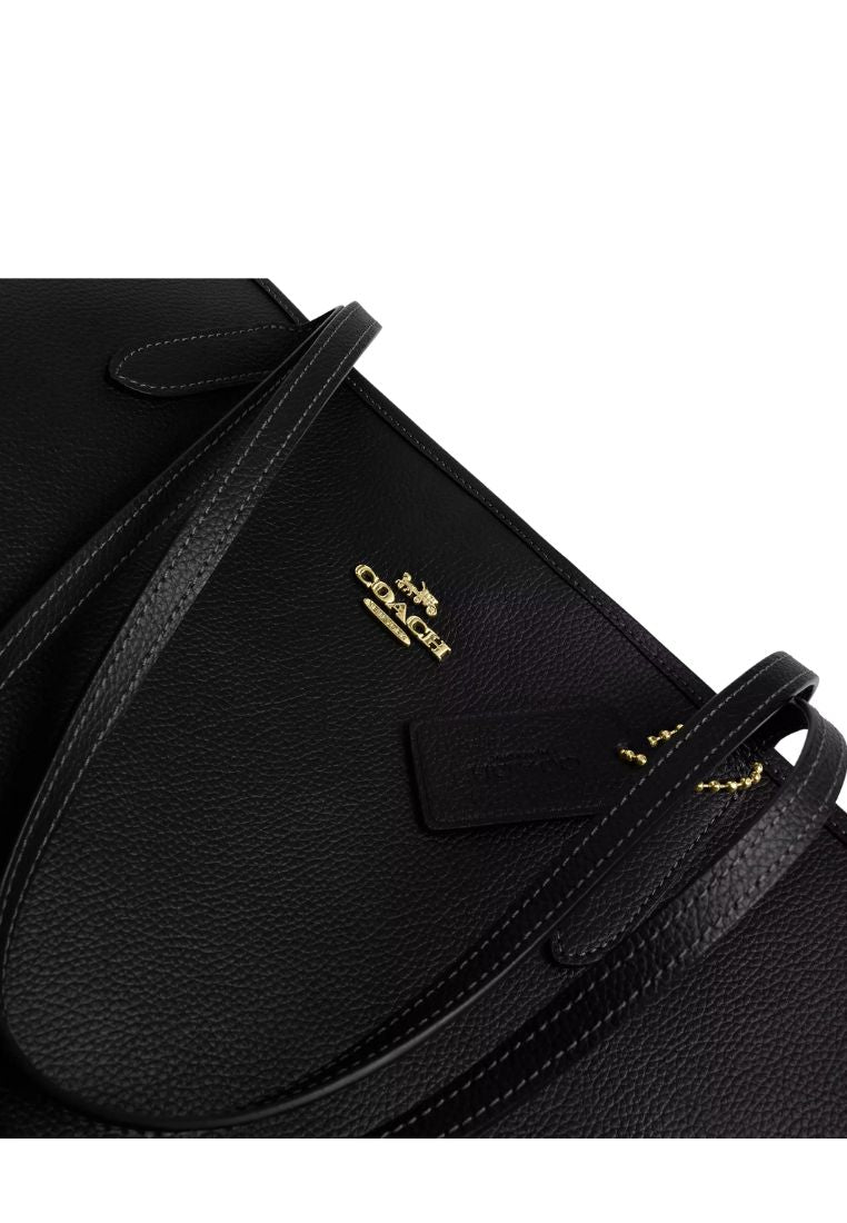 City Tote Bag Gold Black