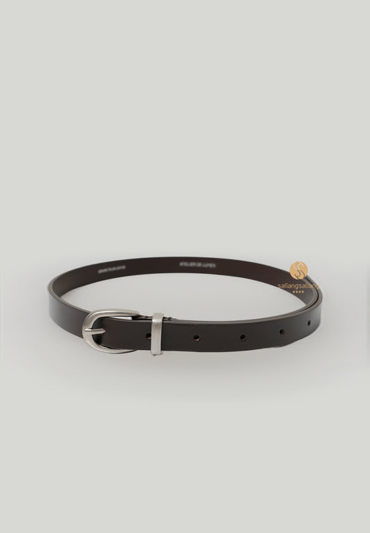 CLASSIC LEATHER BELT organ brown