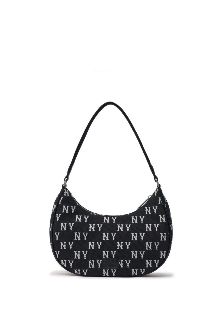 Classic Monogram Jacquard Hobo Bag NY Yankees Black
