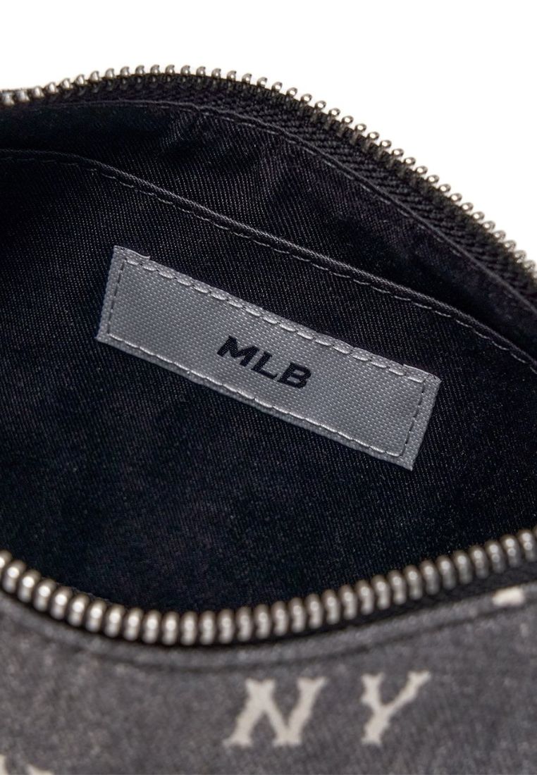 Classic Monogram Vintage Denim Hobo Bag NY Yankees Charcoal Grey