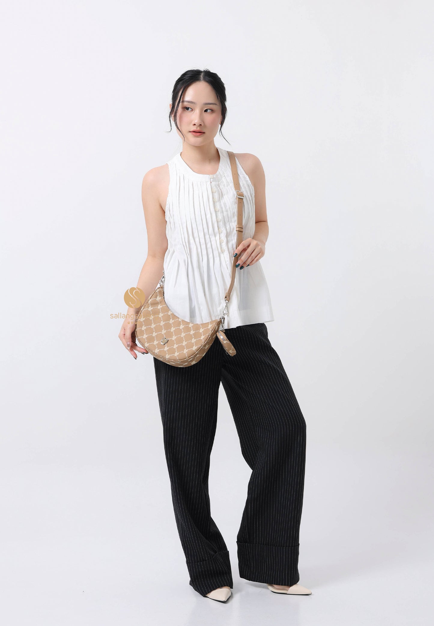 Classic Radogram Hobo Bag Pattern Brown