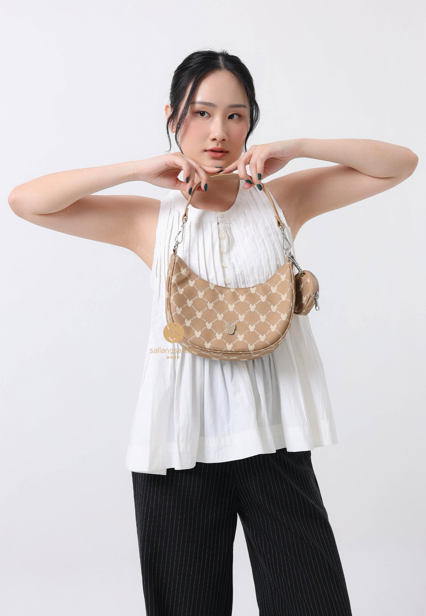 Classic Radogram Hobo Bag Pattern Brown