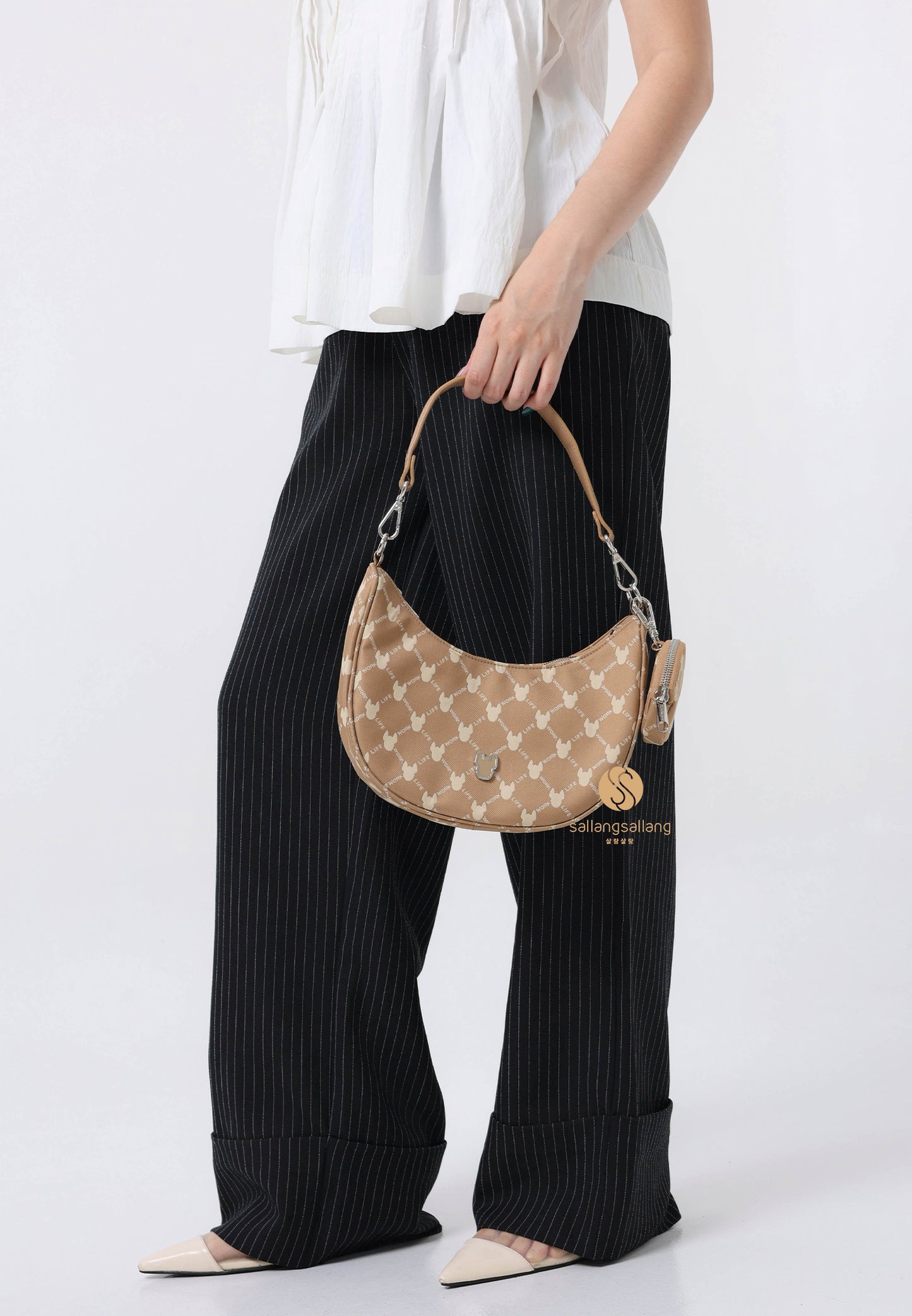 Classic Radogram Hobo Bag Pattern Brown