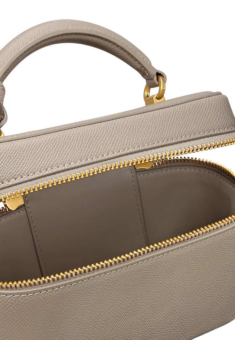 Cleo Box Shape Top Handle Bag - Taupe