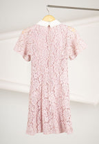 Collar Pink Dress By Bling