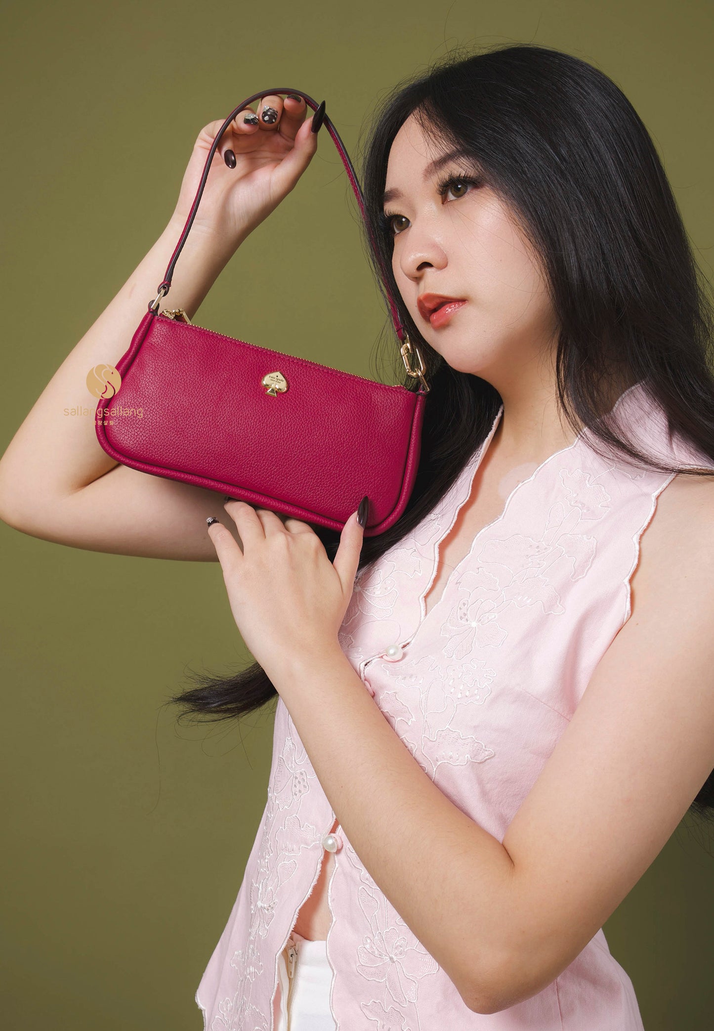 Kayla Convertible Wristlet Dark Raspberry