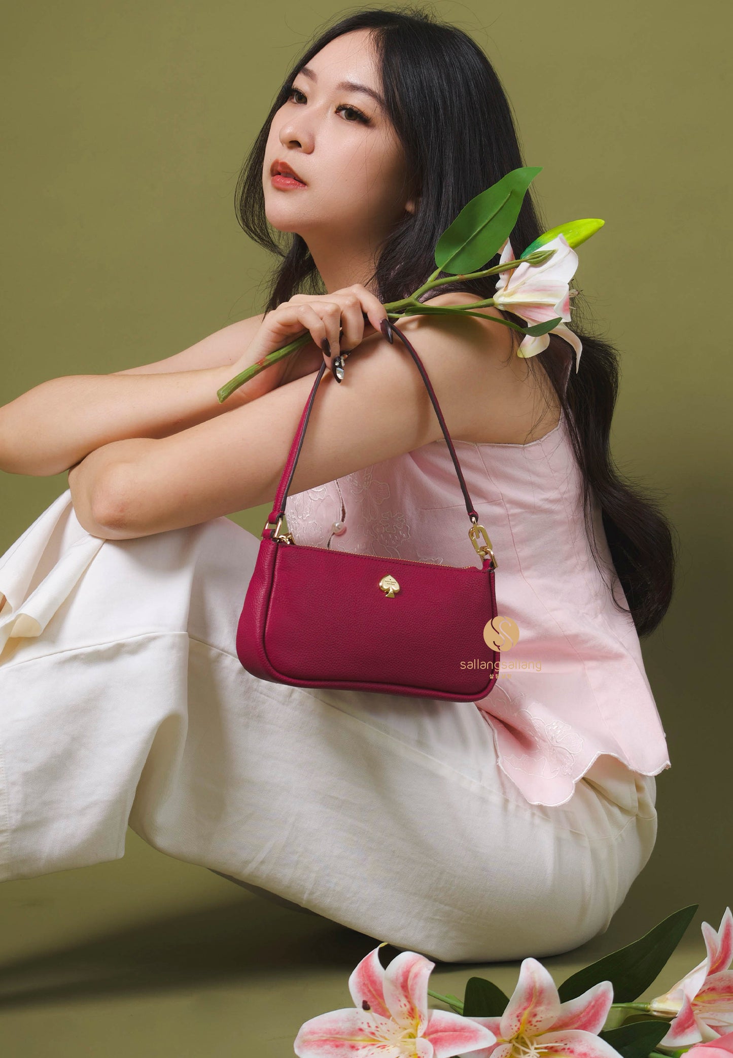 Kayla Convertible Wristlet Dark Raspberry