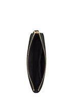 Corner Zip Wristlet Gold Black
