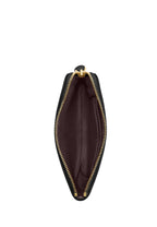 Corner Zip Wristlet Gold Black