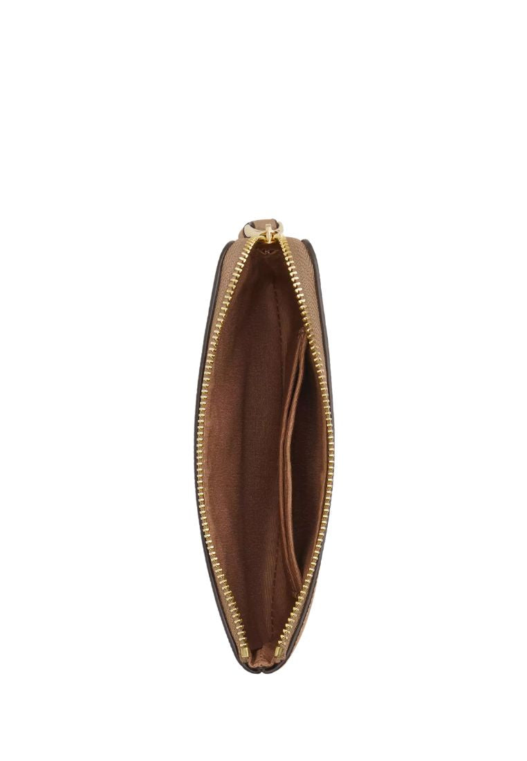 Corner Zip Wristlet Gold Taupe